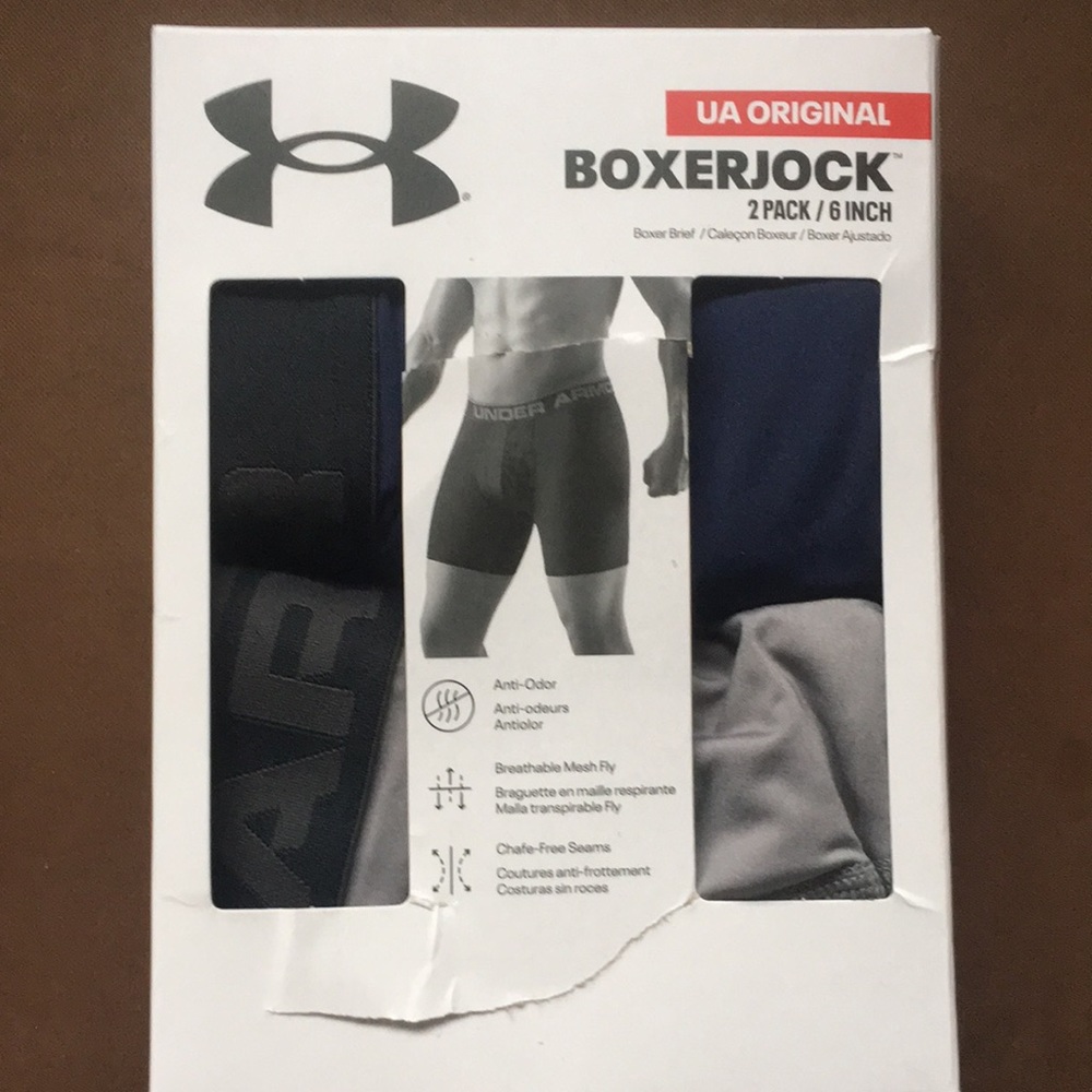 BRAND NEW IN ORIGINAL BOX: Under Armour 2-Pack Boxerjock